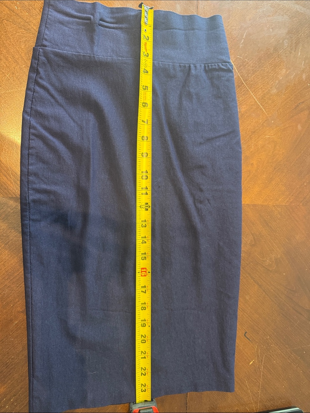 Classic Navy Pencil Skirt - Women